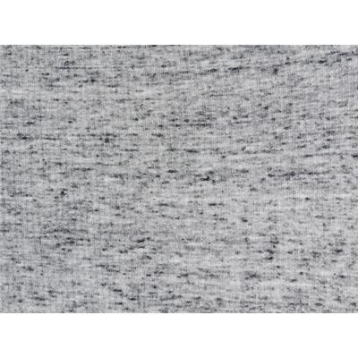 Tissu Jersey Cote 2x2 Gris Chiné / Flammé Noir