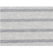 Tissu Jersey Rayé Gris Chiné Gratté