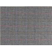 Tissu Lainage Prince de Galles Ecru / Noir / Rouge / Tabac