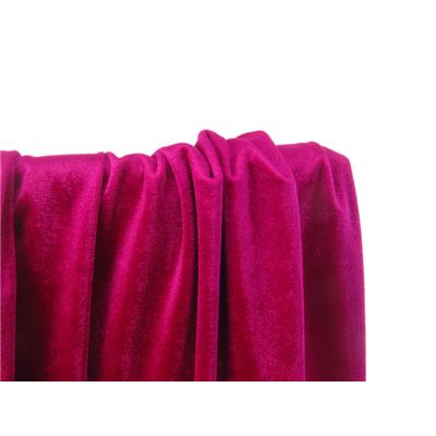 Tissu Maille Velours Lisse Fuchsia