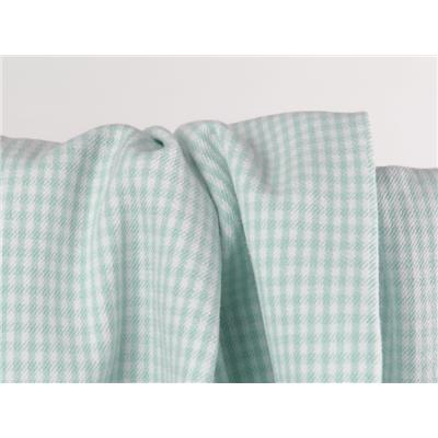 Tissu Vichy Coton Stretch Bleu Ciel