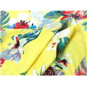 Tissu Crepe Fleur Tropical