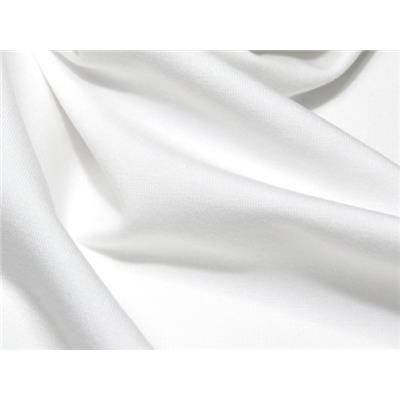 Tissu Maille Molleton Léger Blanc