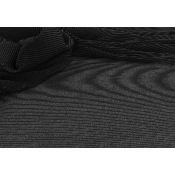 Tissu Crepe Georgette Plissé Noir