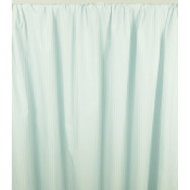 Tissu Popeline 100 % Coton Aqua Rayé Ecru