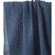Tissu Broderie Anglaise & Dots Marine