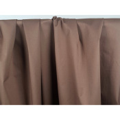 Tissu Popeline Coton BIO Paper Touch AMYB. Chocolat au Lait
