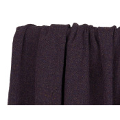 Tissu Tweed Chevron Noir / Violet