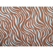 Tissu Voile de Viscose Jacquard Zebra Mocha Mousse