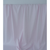 Tissu Popeline 100 % Coton Rayé Blanc & Rose