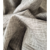 Tissu Toile 100 % Lin Taupe