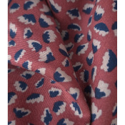 Tissu Twill de Viscose Abstract Flower Tomette