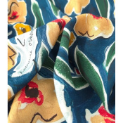 Tissu Voile de Viscose Ecovero Graphic Flower