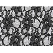 Tissu Dentelle Viscose / Polyester Noir