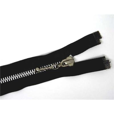Zip Divisible Aluminium Noir 65 cm