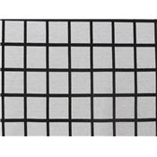 Tissu Maille Milano Carreaux Fenêtres Gris Clair