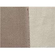 Tissu Lainage Bicolore Taupe / Sable