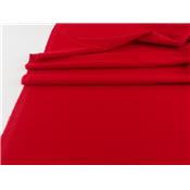 Tissu Crepe Satin Lourd Rouge