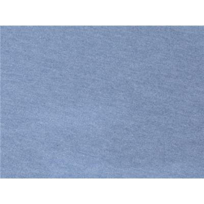 Tissu Jersey Coton / Polyester Bleu Charette Chiné