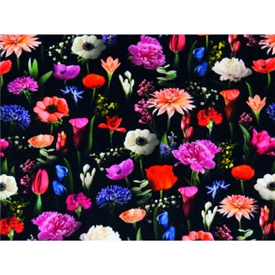 Tissu Jersey VENISE Champs de Fleurs