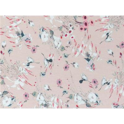 Tissu Jersey Viscose / Elasthanne Imprimé Fleurs