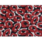 Tissu Jersey Viscose / Elasthanne Imprimé Fleurs Graphiques