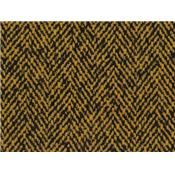 Tissu Lainage Noir / Moutarde