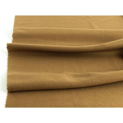 Tissu Lainage Velours Camel