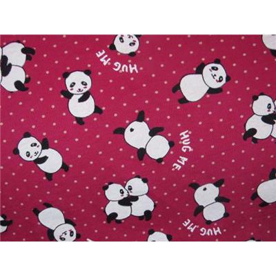 Tissu Maille Interlock "Hug Me" Panda