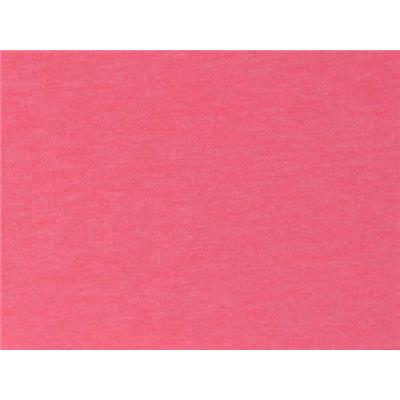 Tissu Molleton Uni Rose Fluo Délavé "Pigment Washed