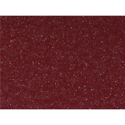 Tissu Molleton Gratté Bordeaux Lurex Argent