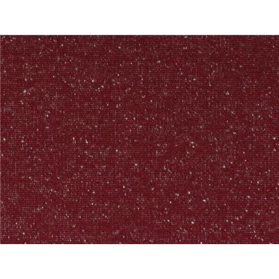 Tissu Molleton Gratté Bordeaux Lurex Argent