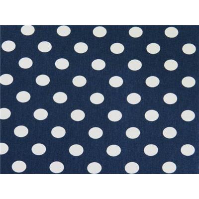 Tissu Sergé Coton Imprimé Pois