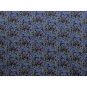 Tissu Chambray Viscose Fleurs Aquarelle