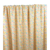 Tissu Popeline Tana Lawn Fleurs Corail