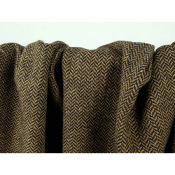 Coupon Lainage Léger Chevron Camel / Noir 50 cm x 150 cm