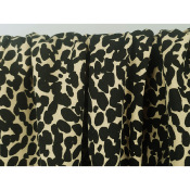 Tissu Molleton Gratté 100 % Coton LEO Abstrait Beige