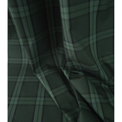 Tissu Popeline 100 % Coton TARTAN Vert & Noir