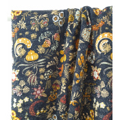 Tissu Satin de Coton Boho Graphics