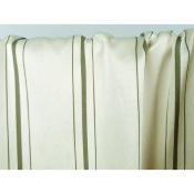 Tissu Sergé Mélange Lyocell Beige Rayures Kaki