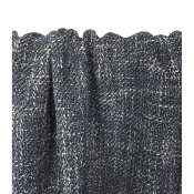 Tissu Tweed Mélange Coton Bleu / Blanc