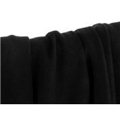Tissu Maille Cote 1x1 100 % Coton Noir