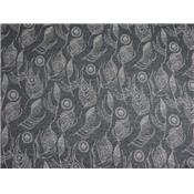 Tissu Jersey Imprimé Plume de Paon