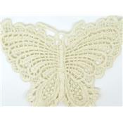 Macramé Ecru Petit Papillon