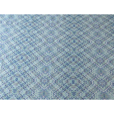 Tissu Voile Imprimé Chevron Bleu