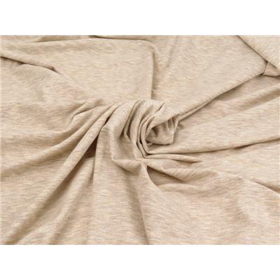 Tissu Jersey Chiné Beige Rosé