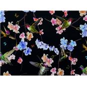 Tissu Jersey VENISE Colibris