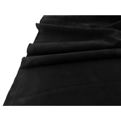 Tissu Sergé Viscose Lavé Noir