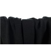 Coupon Maille Tricot Cotelé Mélange Laine Anthracite Chiné 90 cm x 136 cm