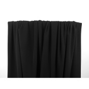 Tissu Crepe de Laine Lourd Noir